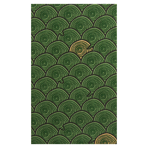 てぬぐい　年輪波