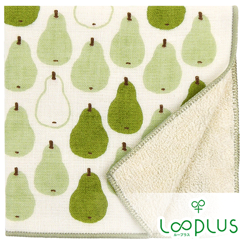 【ループラス】和たおるセミウォッシュ　洋ナシならべ