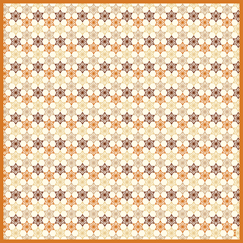 中布　寄木麻の葉