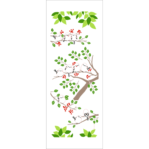 湯けむりたおる　なかよしシマエナガ
