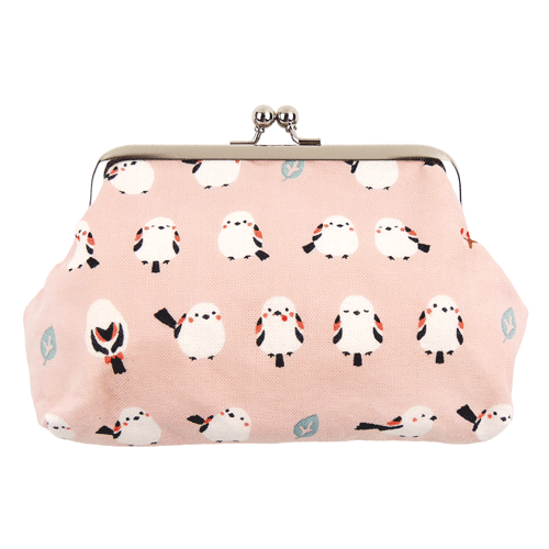 4寸がま口　ちゃんこいシマエナガ