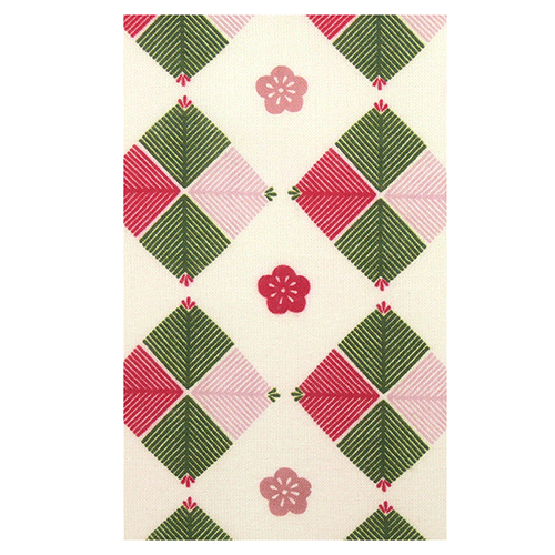 てぬぐい　菱松小梅