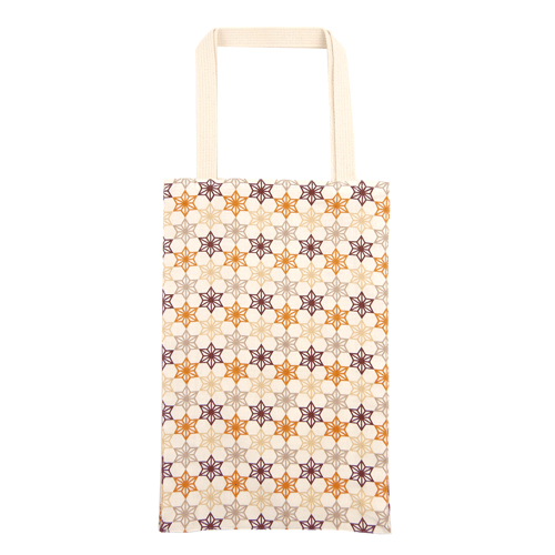 長トート　寄木麻の葉