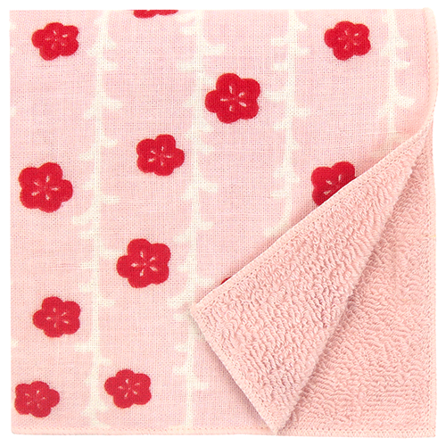 和たおるセミウォッシュ　枝垂れ梅もよう