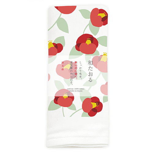 和たおるフェイス　ハナツバキ