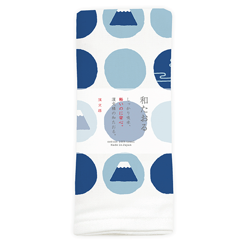 和たおるフェイス　水玉富士