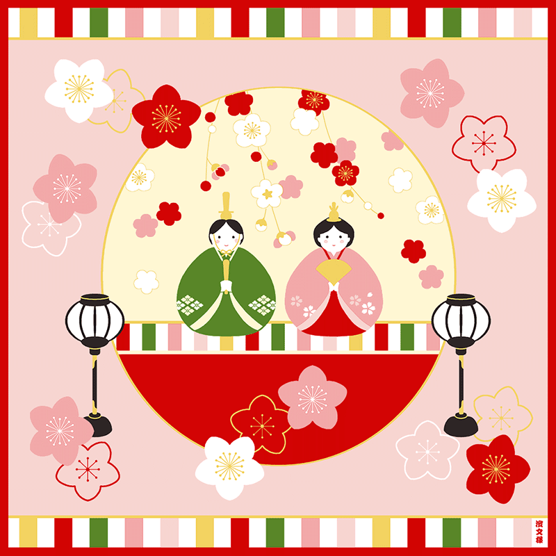 絵小布　ころりん雛かざり