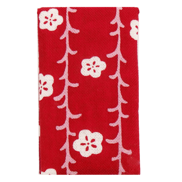 エチケットミラー　枝垂れ梅もよう