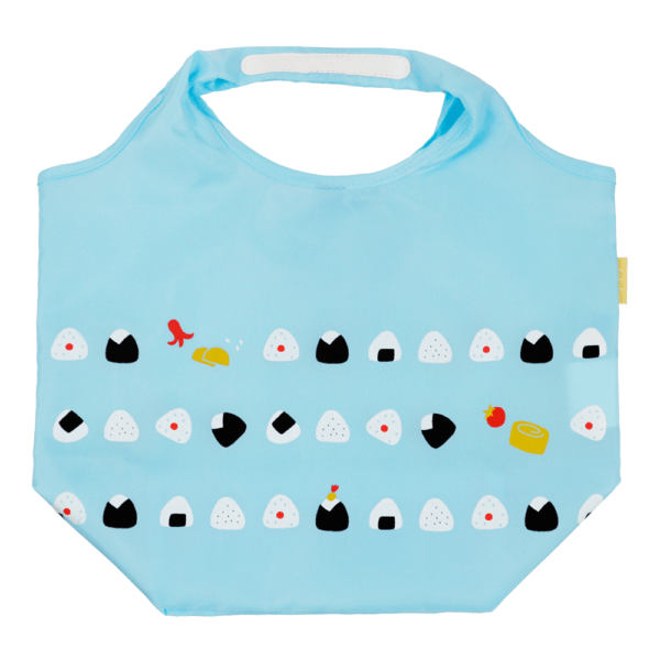 エコトート小　おむすびならべ　スカイブルー