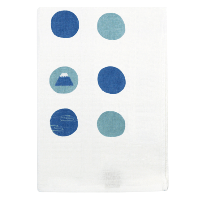 和たおるバスタオル　水玉富士
