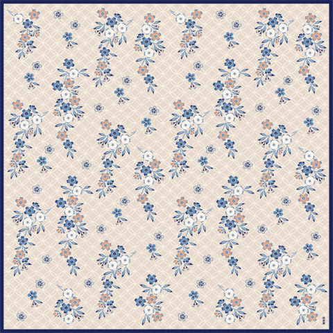 大布　七宝に桜しずか