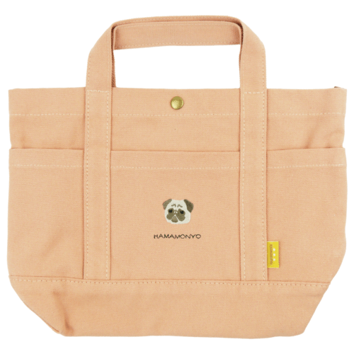 ワンポイント帆布トート　パグ