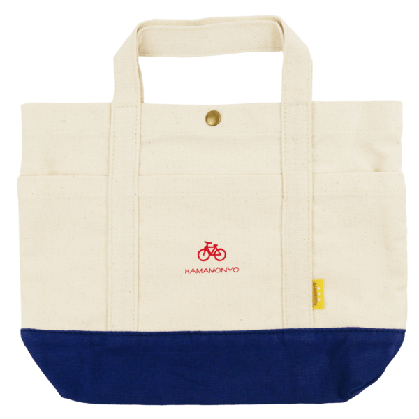 ワンポイント帆布トート　自転車