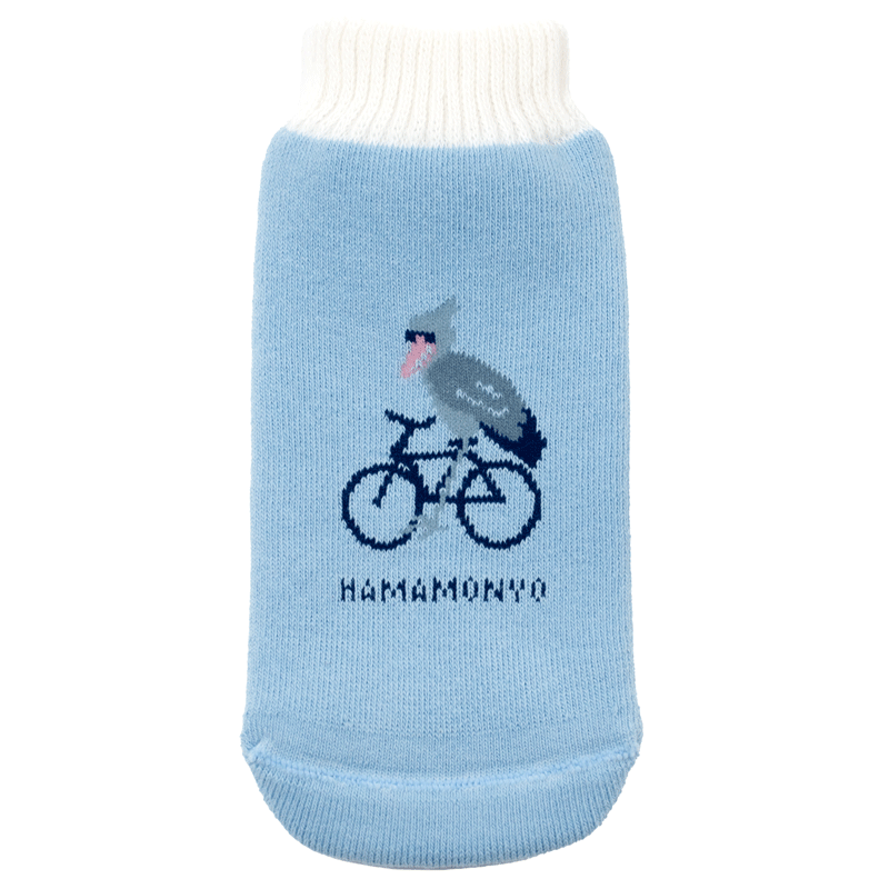 ニットボトルカバー　ハシビロコウ自転車