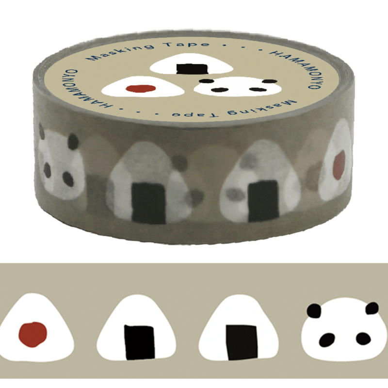 マスキングテープ　おにぎりパンダ
