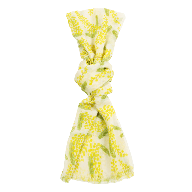 綿ストール　ミモザ