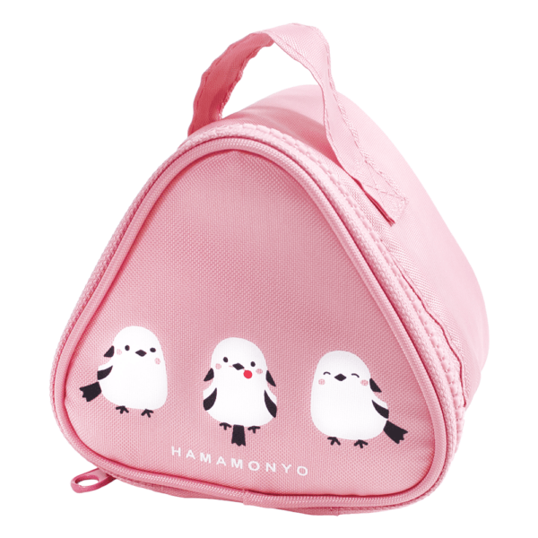 おむすびケース　ちゃんこいシマエナガ　ピンク