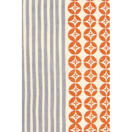 てぬぐい　花と縞