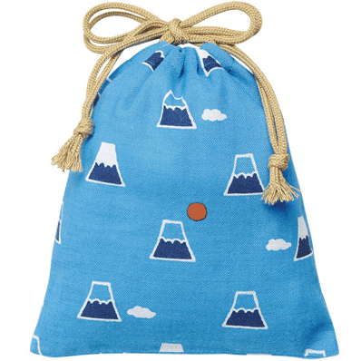 巾着小　富士山と雲