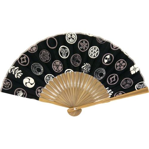 てぬぐい扇子　紋