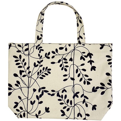 帆布トート大　エコリーフ　オフ