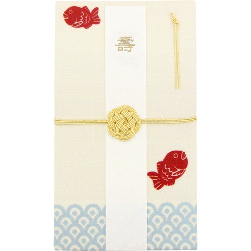 てぬぐいのはんかち　金封　兼用　鯛
