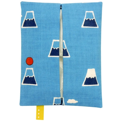 ティッシュケース　富士山と雲