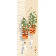 絵てぬぐい　ほおずき