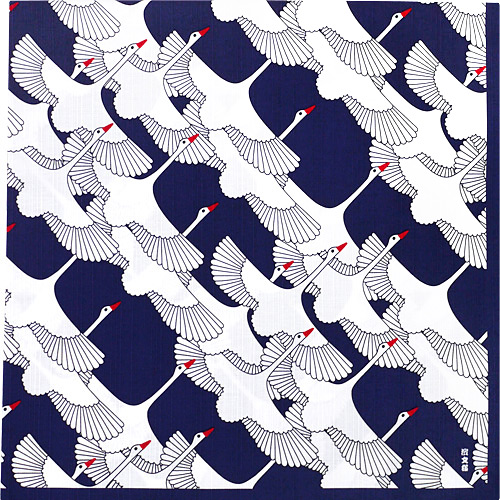 大布　祝鶴　紺