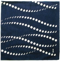 中布　ひと月　紺