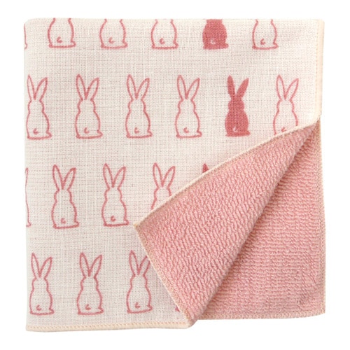 和たおるセミウォッシュ　うさぎ　ピンク