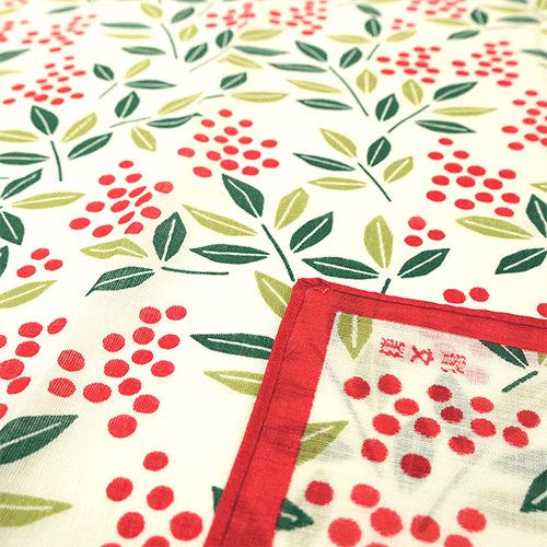 和ちいふ 南天づくし｜▽アイテム・用途で選ぶ,はんかち,和ちいふ