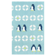 てぬぐい　七宝ペンギン