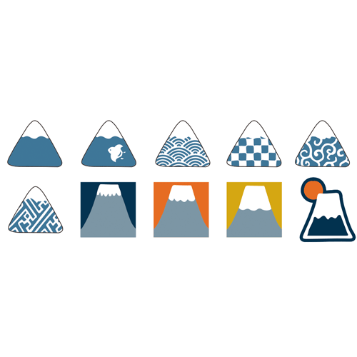 フレークシール　富士山シリーズ