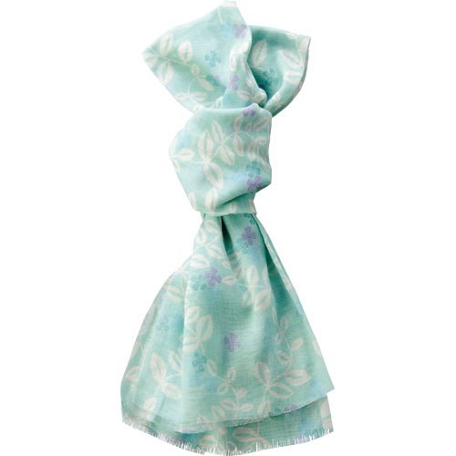 綿ストール　アイビーフラワー