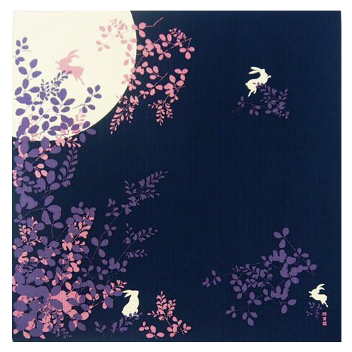 絵小布　月光の夢　紺