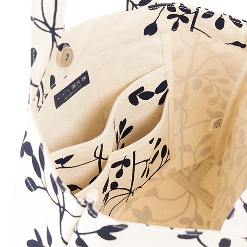 帆布トート大　エコリーフ　オフ