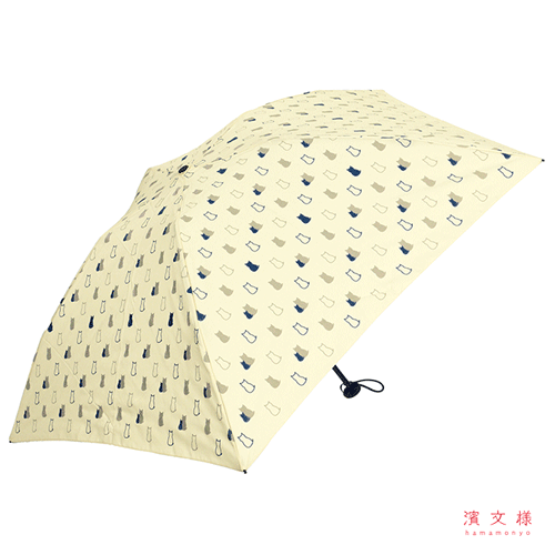 晴雨兼用折畳み傘　ねこ　オフ