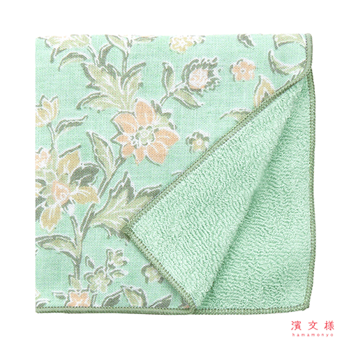 和たおるセミウォッシュ　フラワーブルーム　グリーン