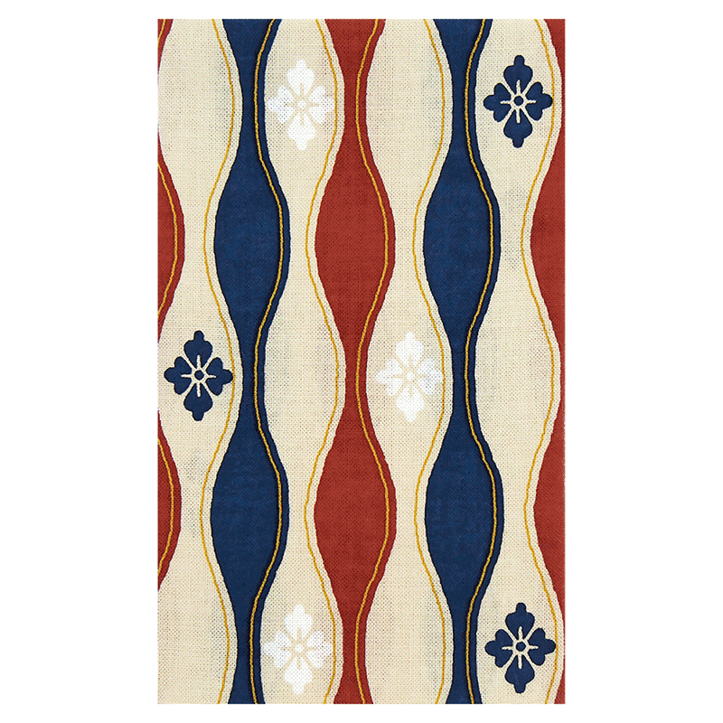 てぬぐい　花菱たてわく
