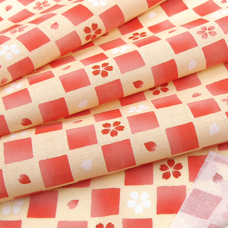 [限定販売] 剣道てぬぐい　ふんわり桜と市松