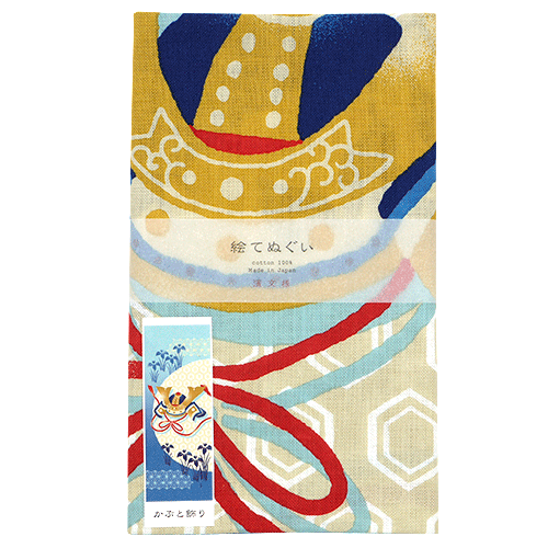 絵てぬぐい　かぶと飾り