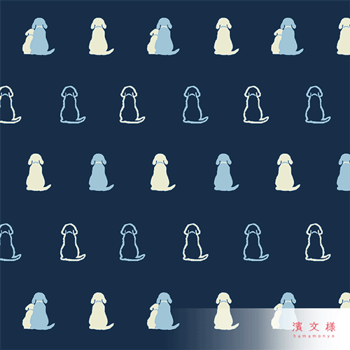 晴雨兼用折畳み傘　おすわりわんこ　コン