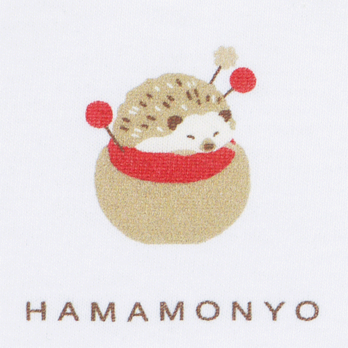 【在庫限りで終了】ロングスリーブＴシャツＳ　ハリネズミ針山　ホワイト