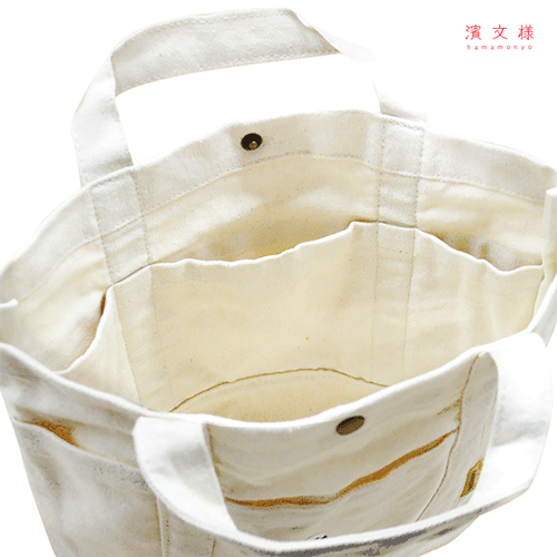 ワンポイント帆布トート　シマエナガ