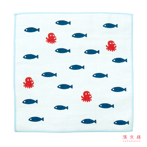 キッズタオルハンカチ　たこさかな