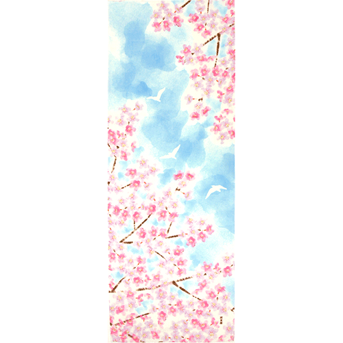 絵てぬぐい　悠々さくら