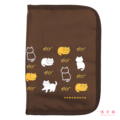 マルチケース　ねこめがね　チャ