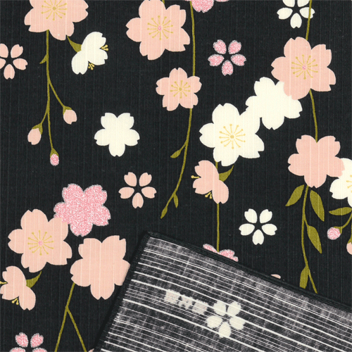 絵小布　枝垂れ夜桜　クロ