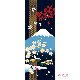 絵てぬぐい　四季富士山